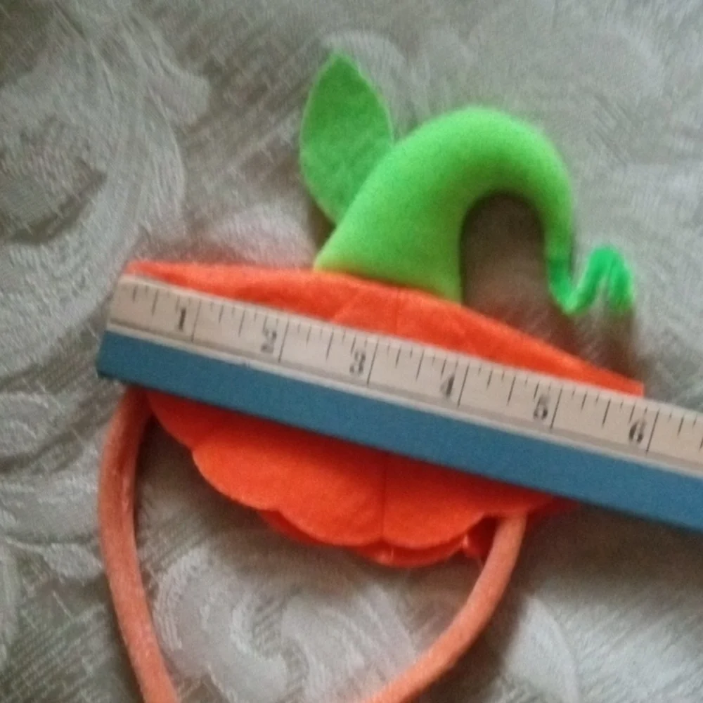 Kids Pumpkin Costume Hat with Green Stem